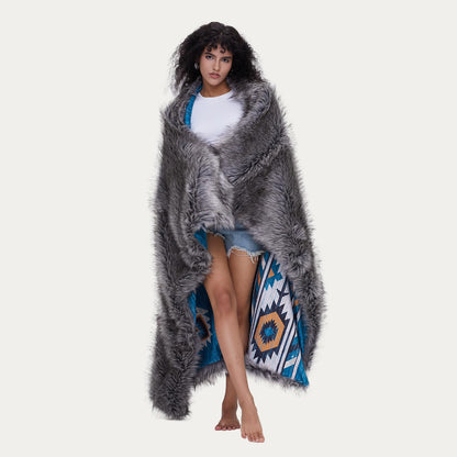 HORIMOTE HOME Faux Fur Blanket