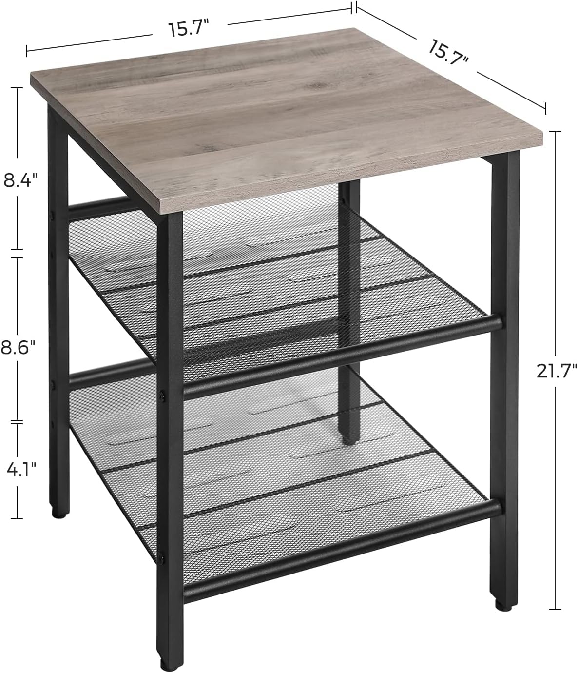 End Table Nightstand for Small Spaces Easy Assembly Home Furniture