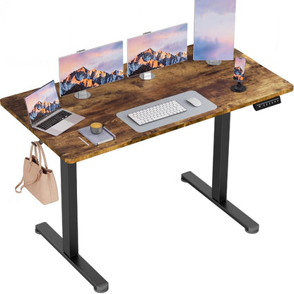 Electric Height Adjustable Standing Desk with Memory Settings Home Office Work Desk