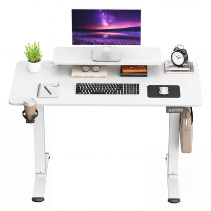 Electric Height Adjustable Standing Desk with Memory Settings Home Office Work Desk