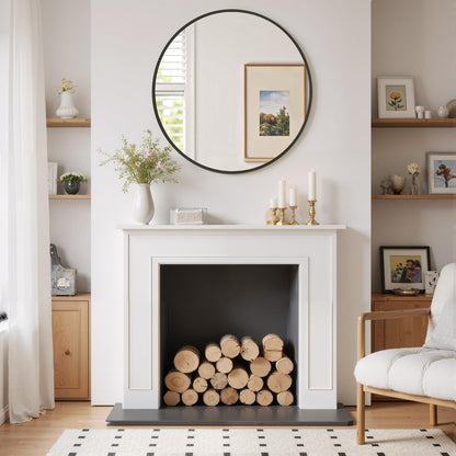 Modern Arch Wall Mirror with Metal Frame for Bedroom Living Room Entryway Decor