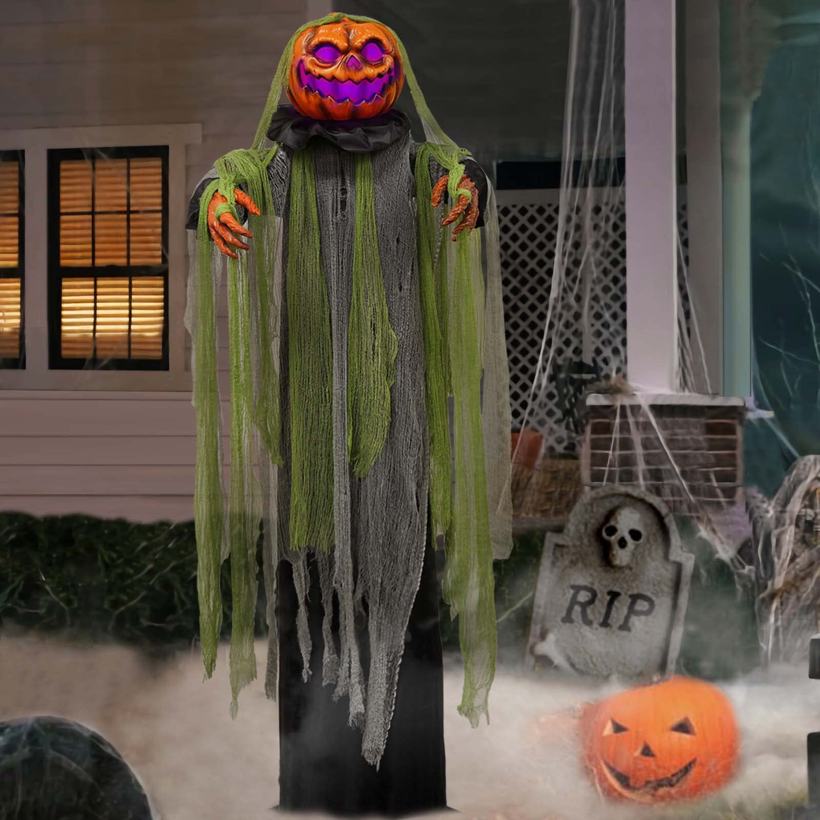 6ft Animated Halloween Evil Root Prop with Sound Sensor Decor