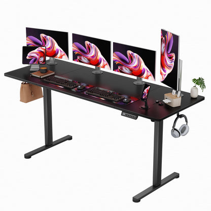 Electric Height Adjustable Standing Desk with Memory Settings Home Office Work Desk