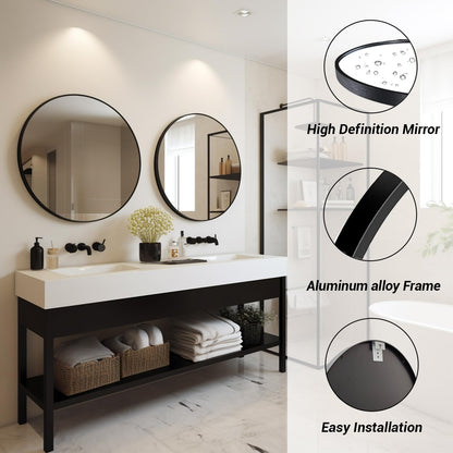 Sunniry Round Wall Mirror