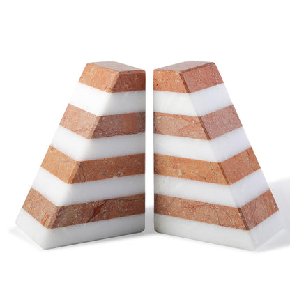Marble Decorative Bookends for Heavy Books