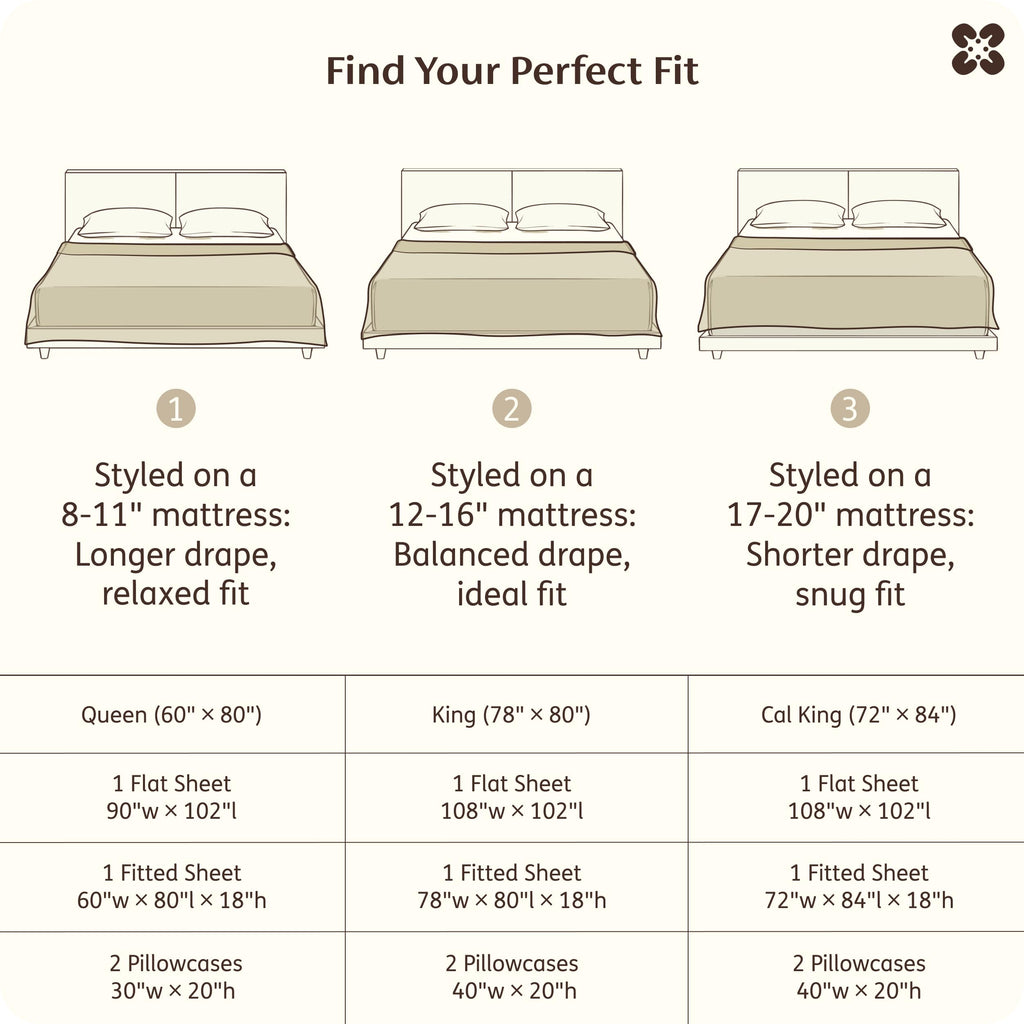 Bamboo Viscose Cooling Bed Sheet Set Deep Pocket Ultra Soft Silky 4 Piece Organic Fabric Sheets