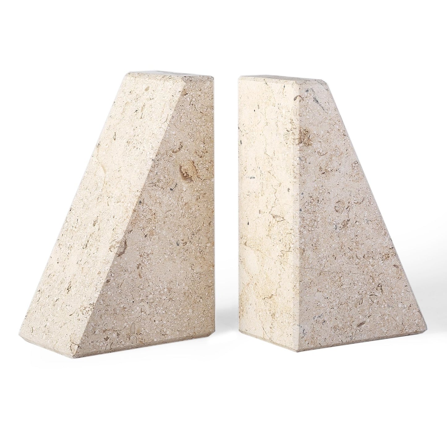 Marble Decorative Bookends for Heavy Books