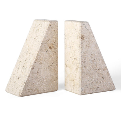 Marble Decorative Bookends for Heavy Books