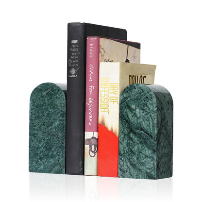 Luxury Marble Bookends Non-Slip Heavy Duty Book Holder Organizer