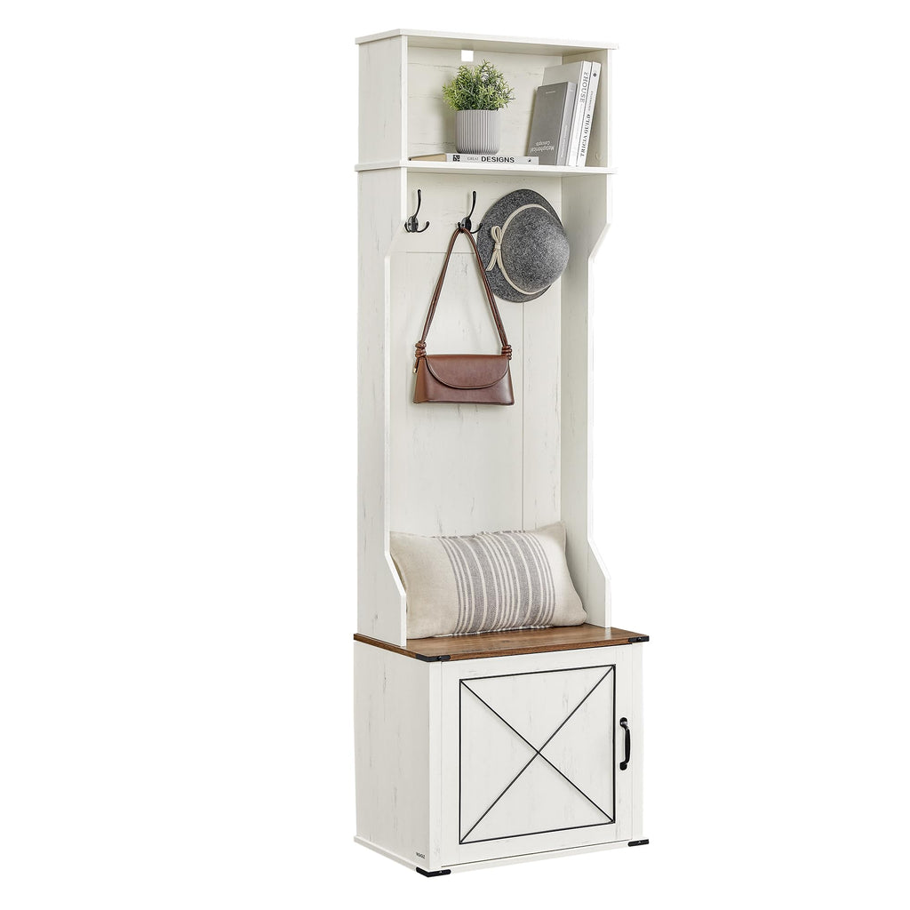 VASAGLE Hall Tree with Bench and Shoe Storage