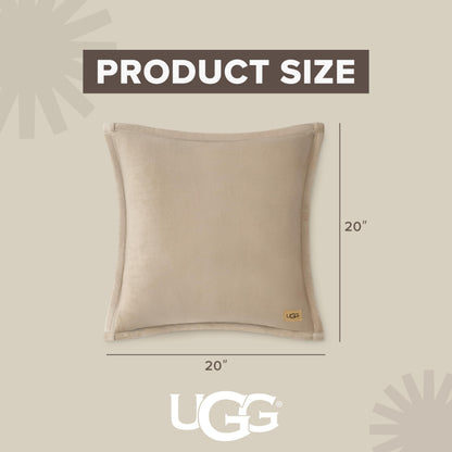 Ultra Soft Plush Decorative Pillow Set 2 Pack 20x20 Cozy Accent Cushions for Sofa Bed Living Room Decor