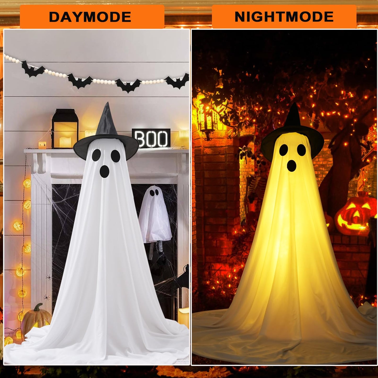 Hanging Ghost Halloween Decorations Outdoor Indoor Porch Yard Party Props