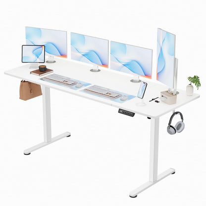 Electric Height Adjustable Standing Desk with Memory Settings Home Office Work Desk