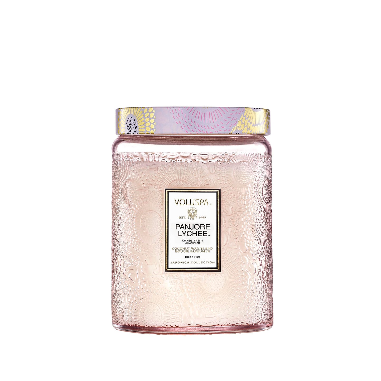 Luxury Scented Candle in Japonica Jar with Coconut Wax and Long Burn Time Vegan Home Decor