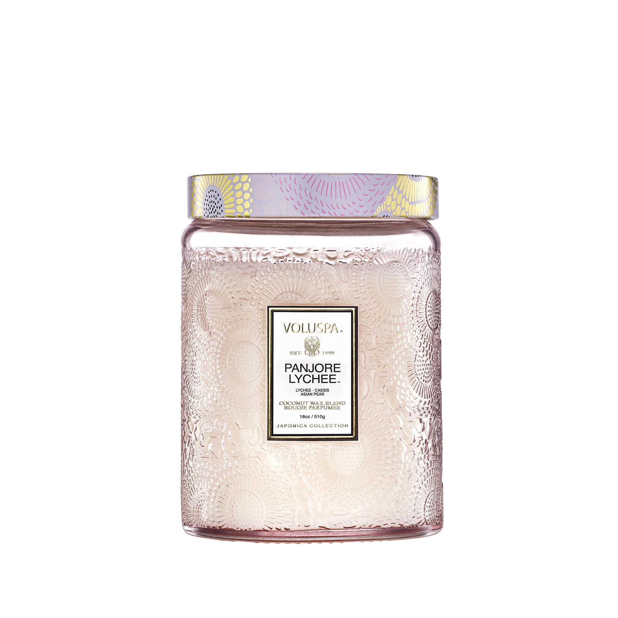Luxury Scented Candle in Japonica Jar with Coconut Wax and Long Burn Time Vegan Home Decor