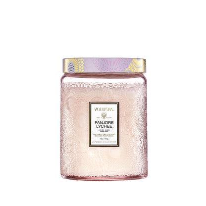 Luxury Scented Candle in Japonica Jar with Coconut Wax and Long Burn Time Vegan Home Decor