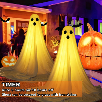 Hanging Ghost Halloween Decorations Outdoor Indoor Porch Yard Party Props