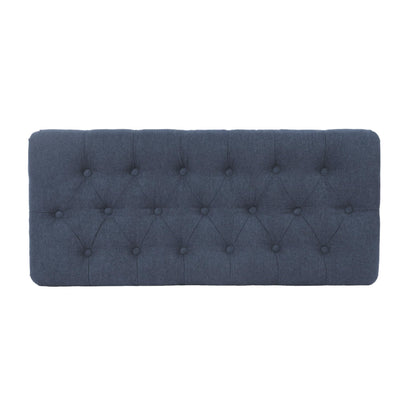 Tufted Storage Ottoman Bench with Hinged Lid for Living Room and Bedroom