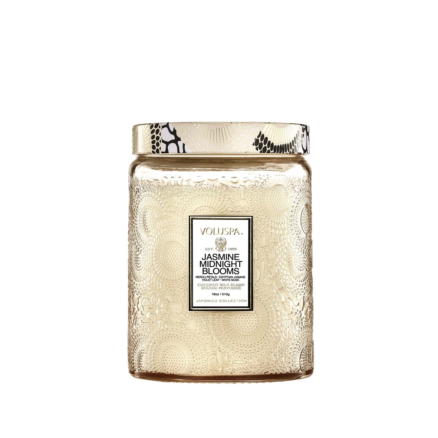 Luxury Scented Candle in Japonica Jar with Coconut Wax and Long Burn Time Vegan Home Decor