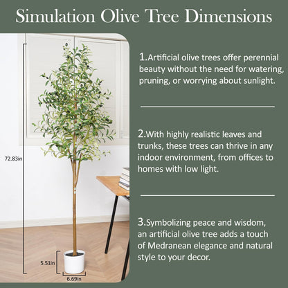 Artificial Tree, Large Faux Plants Indoor