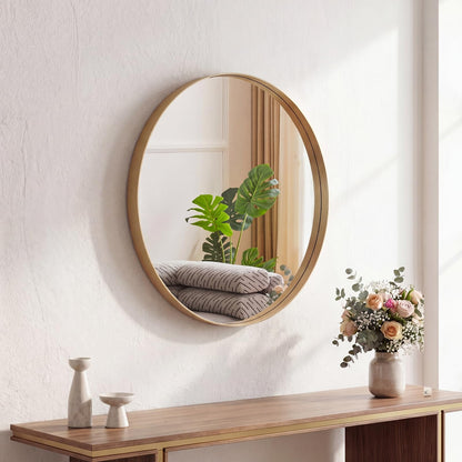 Matte Metal Framed Wall Mirror for Bathroom and Bedroom Vanity Decor