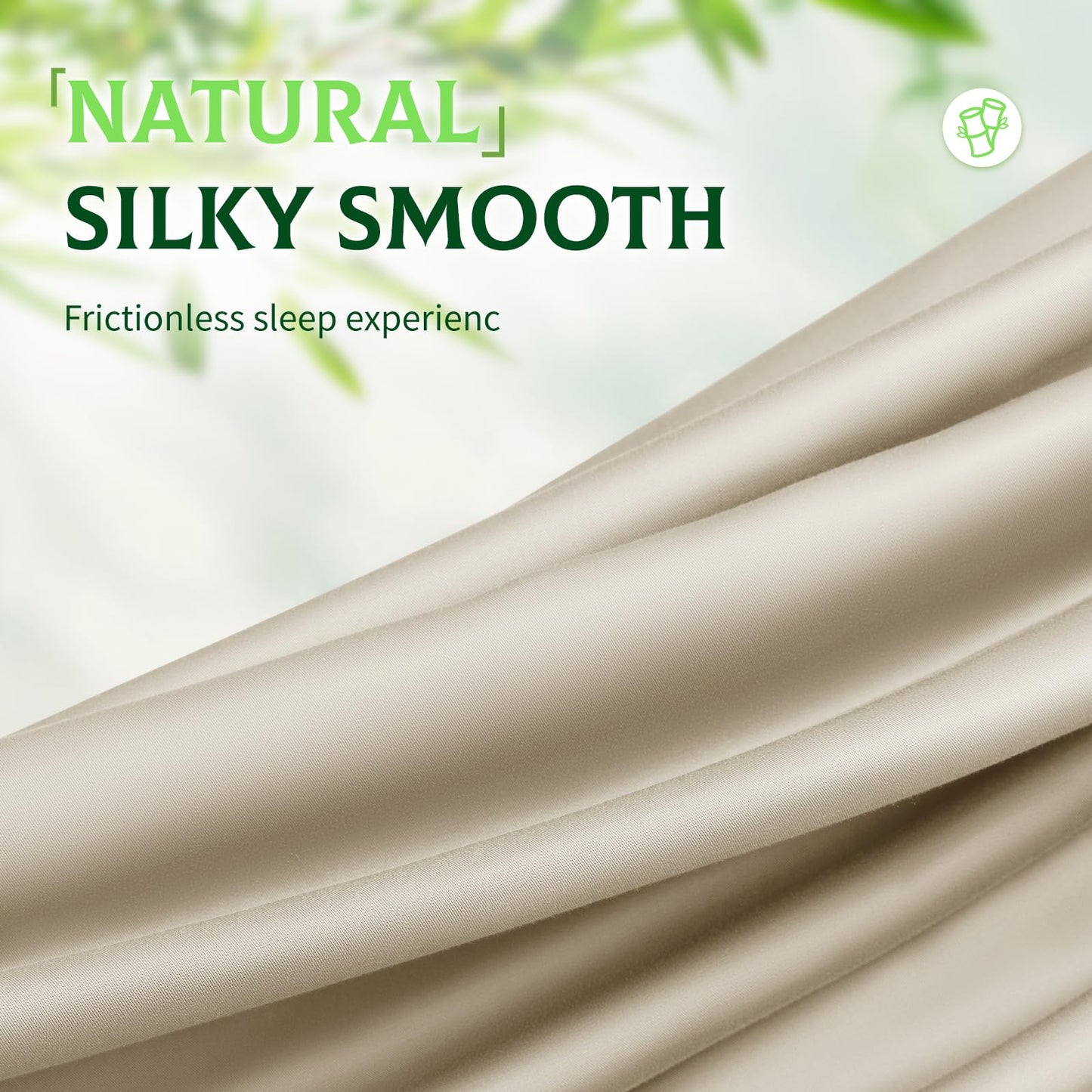 Bamboo Viscose Extra Deep Pocket Silky Bed Sheet Set Hotel Luxury Cooling Sheets