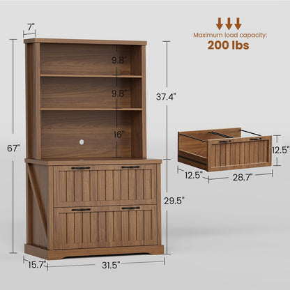 SEDETA Farmhouse Filing Cabinet for Home Office