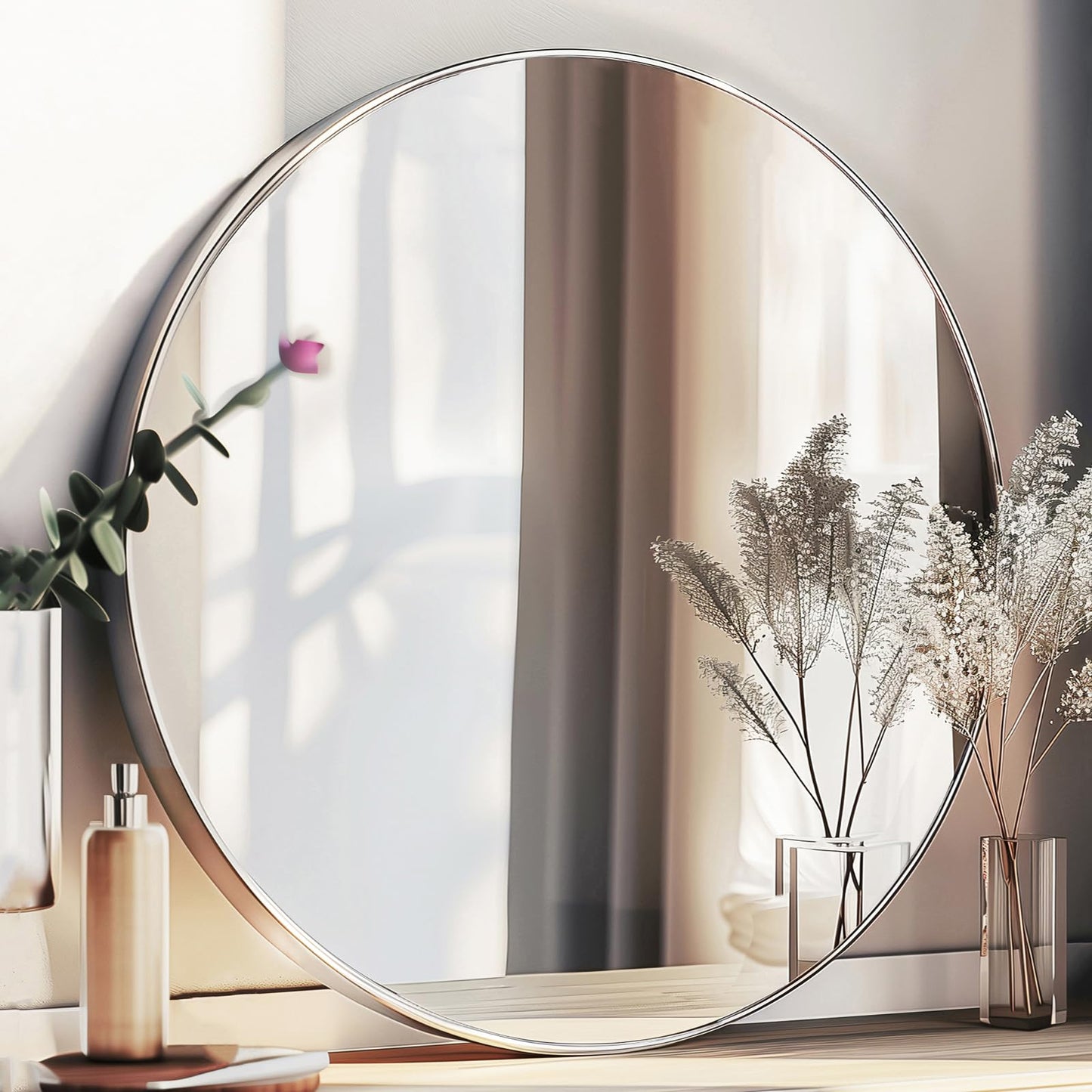 Sunniry Round Wall Mirror