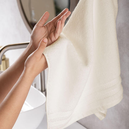 Luxury 100% Cotton Bath Towel Set Quick Dry Soft Absorbent Bathroom Towels Large Hand Washcloth Set