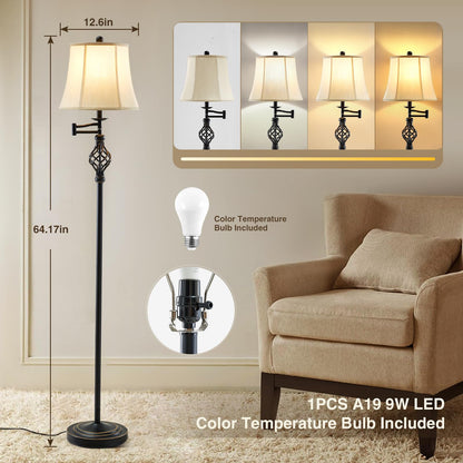 GyroVu LED Pharmacy Floor Lamp for Living Room