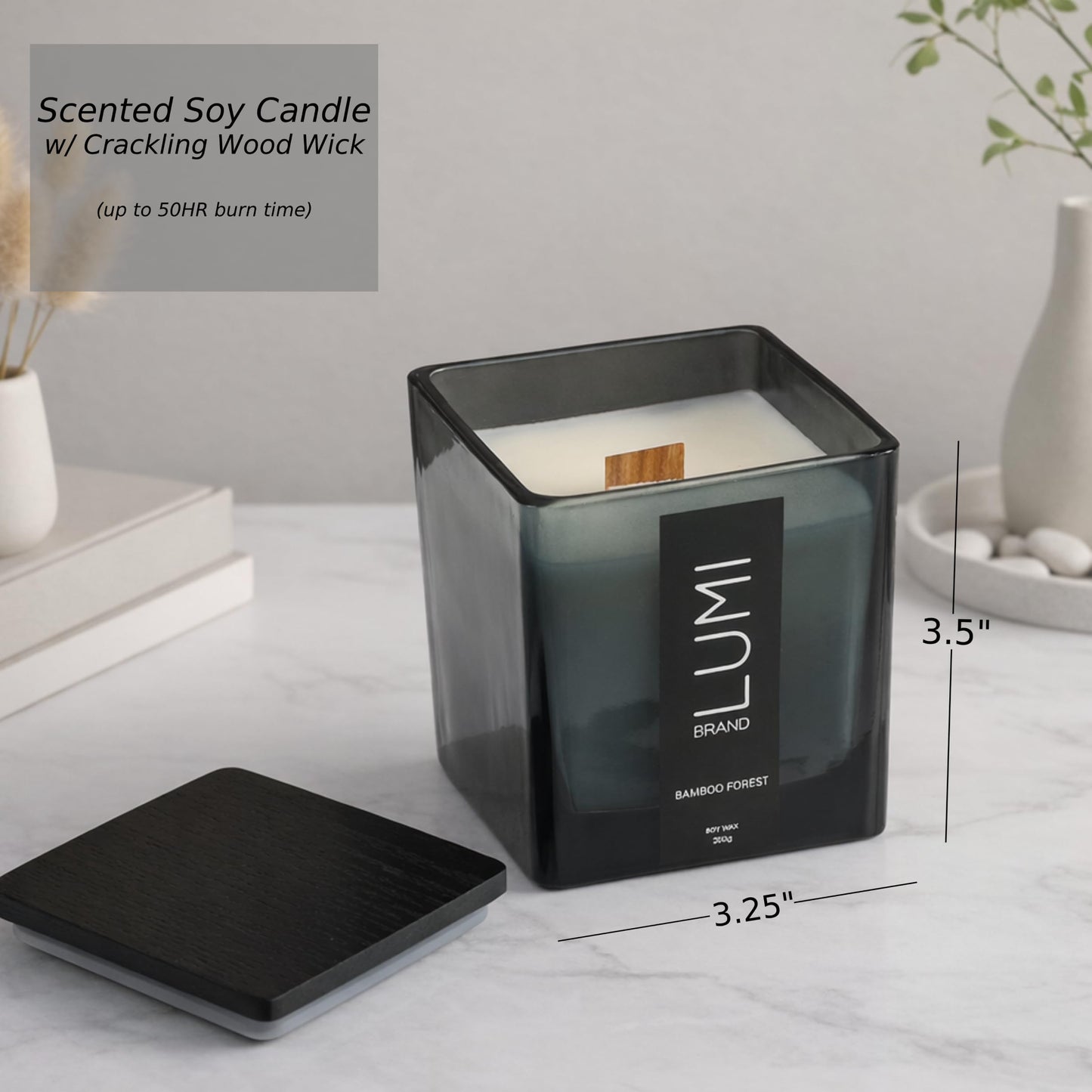 Luxury Home Fragrance Gift Set with Reed Diffuser Candle and Room Spray Dried Flowers Set