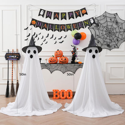 Hanging Ghost Halloween Decorations Outdoor Indoor Porch Yard Party Props