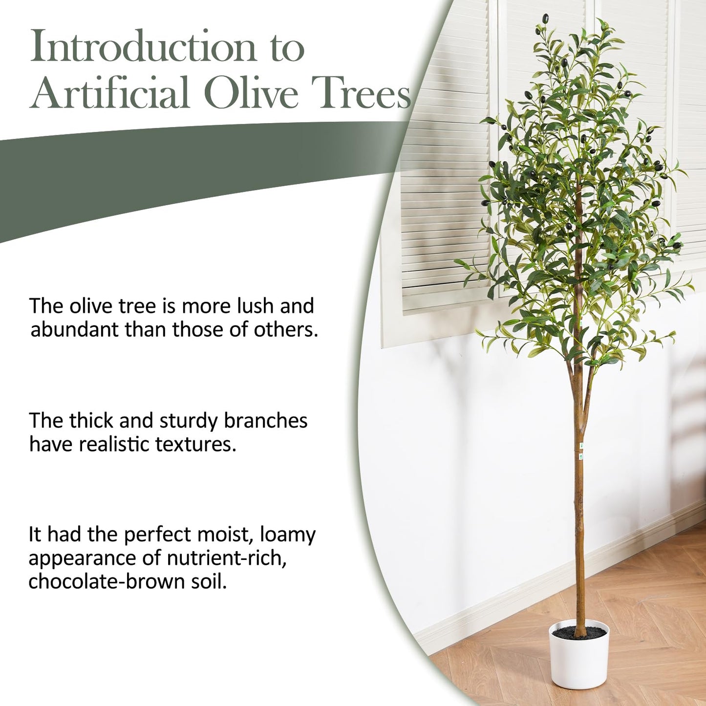 Artificial Tree, Large Faux Plants Indoor