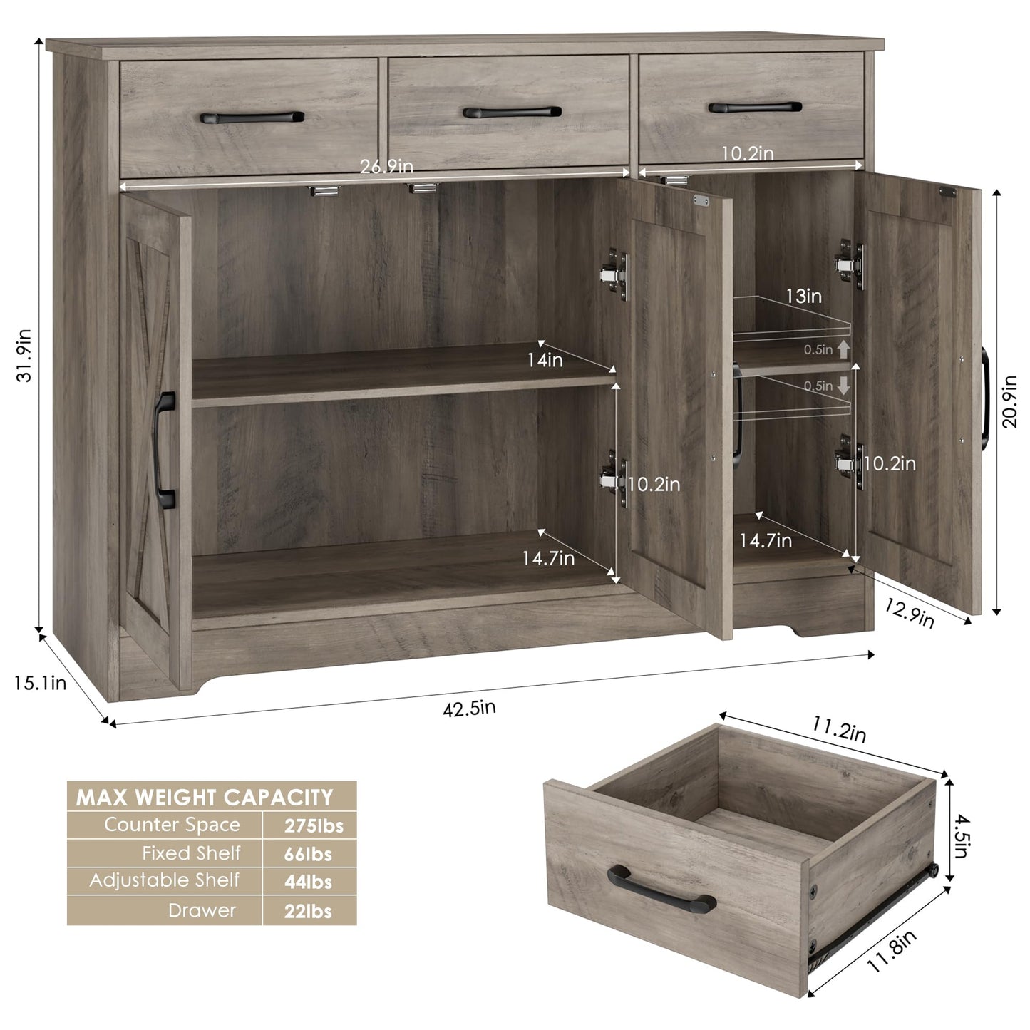 HOSTACK Sideboard