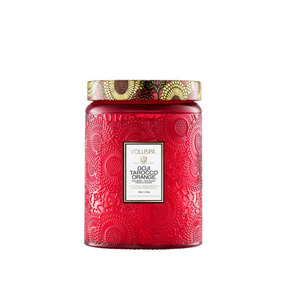 Luxury Scented Candle in Japonica Jar with Coconut Wax and Long Burn Time Vegan Home Decor