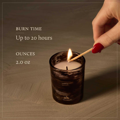 Scented Candle with Evergreen Wood and Amber Fragrance Home Decor Candle