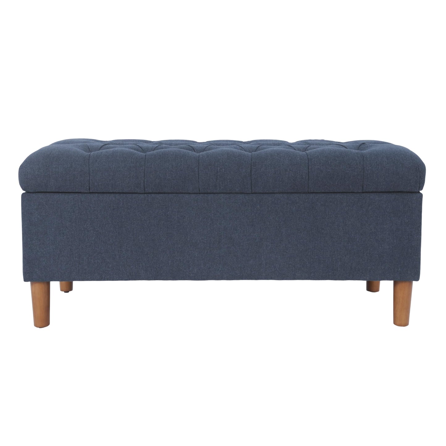 Tufted Storage Ottoman Bench with Hinged Lid for Living Room and Bedroom