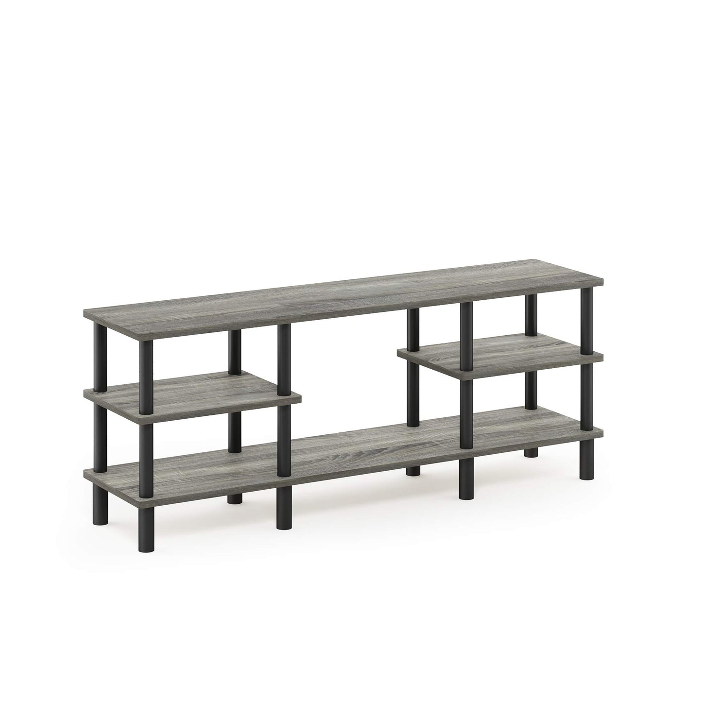 3-Tier Wide Storage Shelf with Open Shelves Engineered Wood Modern Design