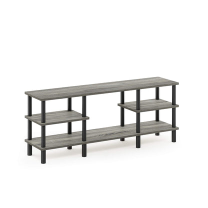 3-Tier Wide Storage Shelf with Open Shelves Engineered Wood Modern Design
