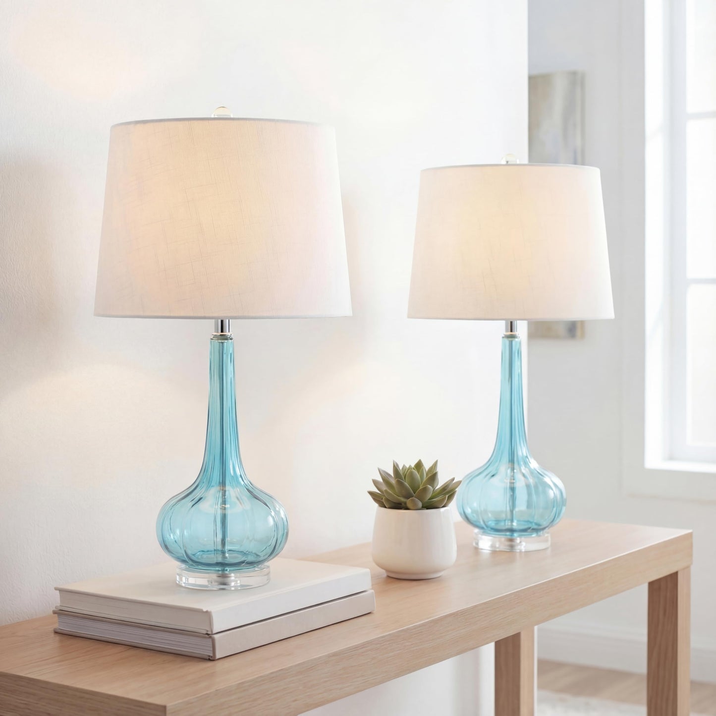 JONATHAN Y JYL1079A-SET2 Bette Teardrop Table Lamp