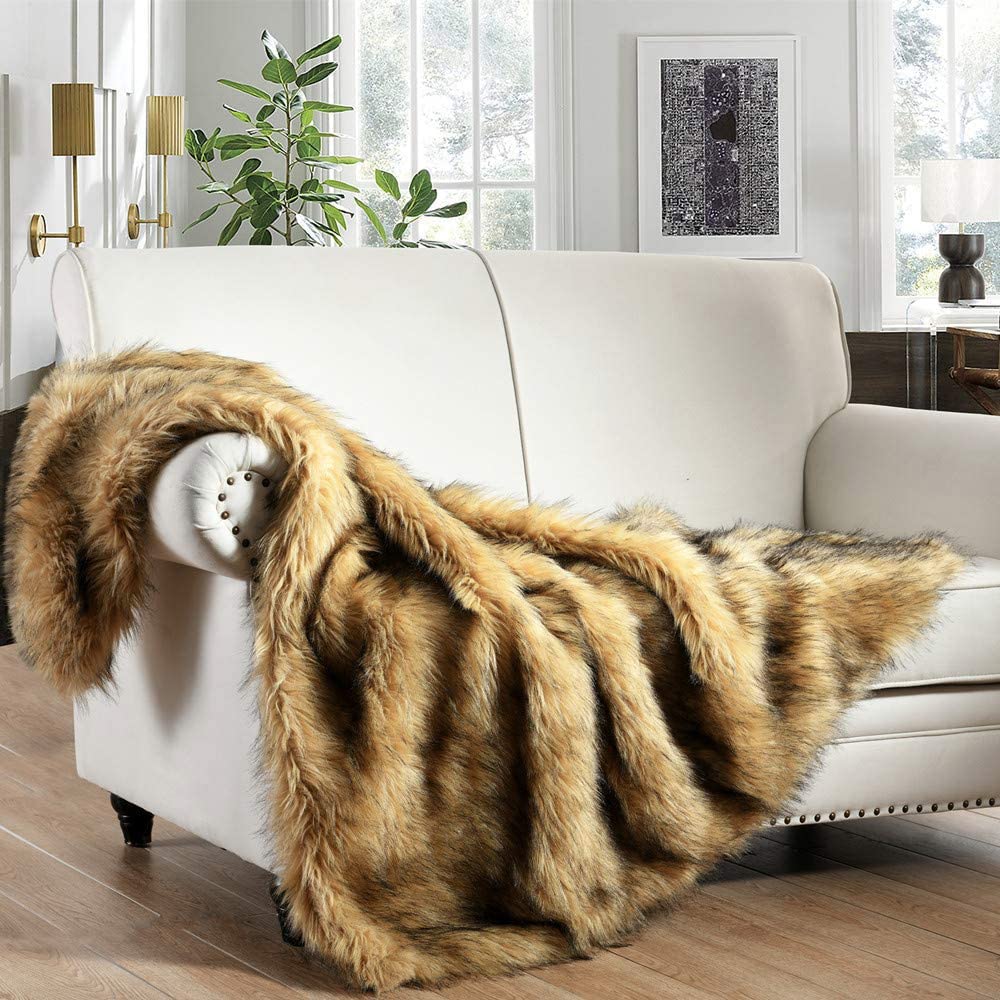 HORIMOTE HOME Faux Fur Blanket