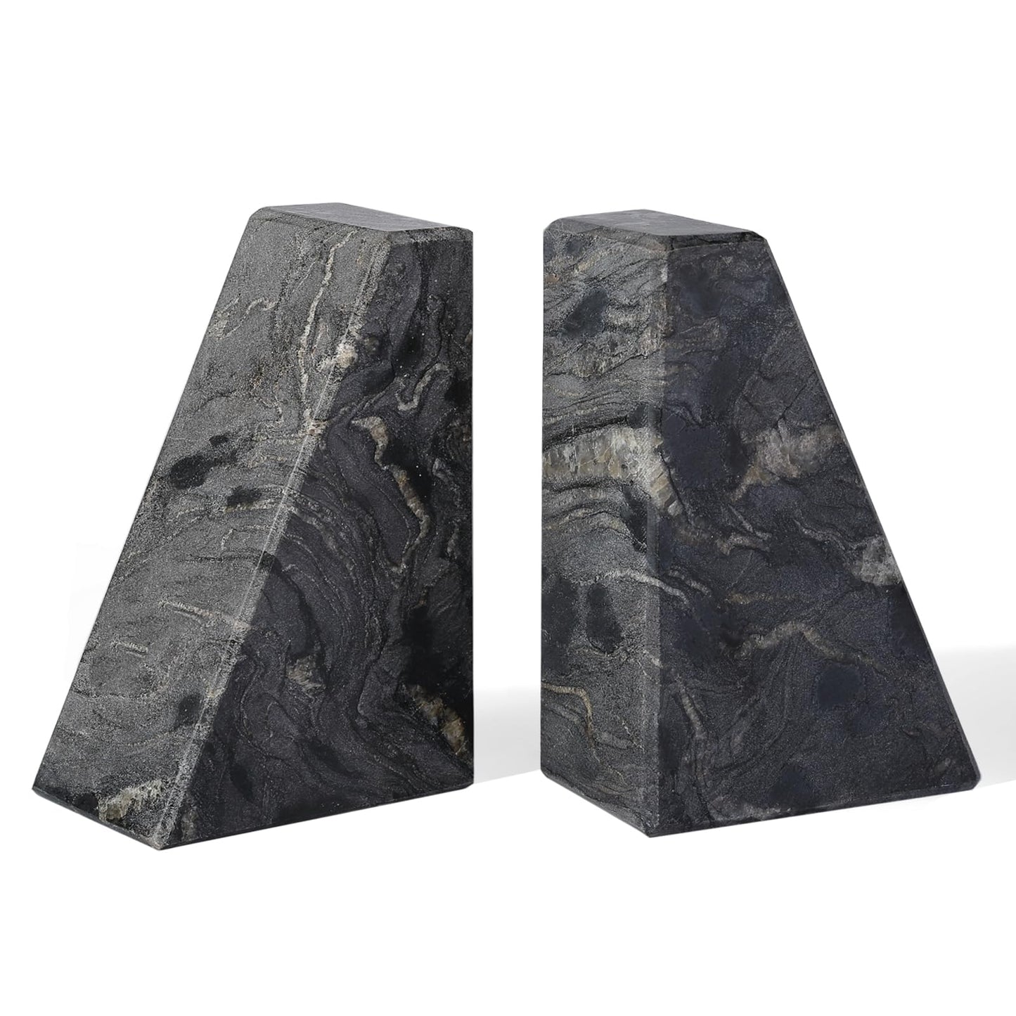 Marble Decorative Bookends for Heavy Books