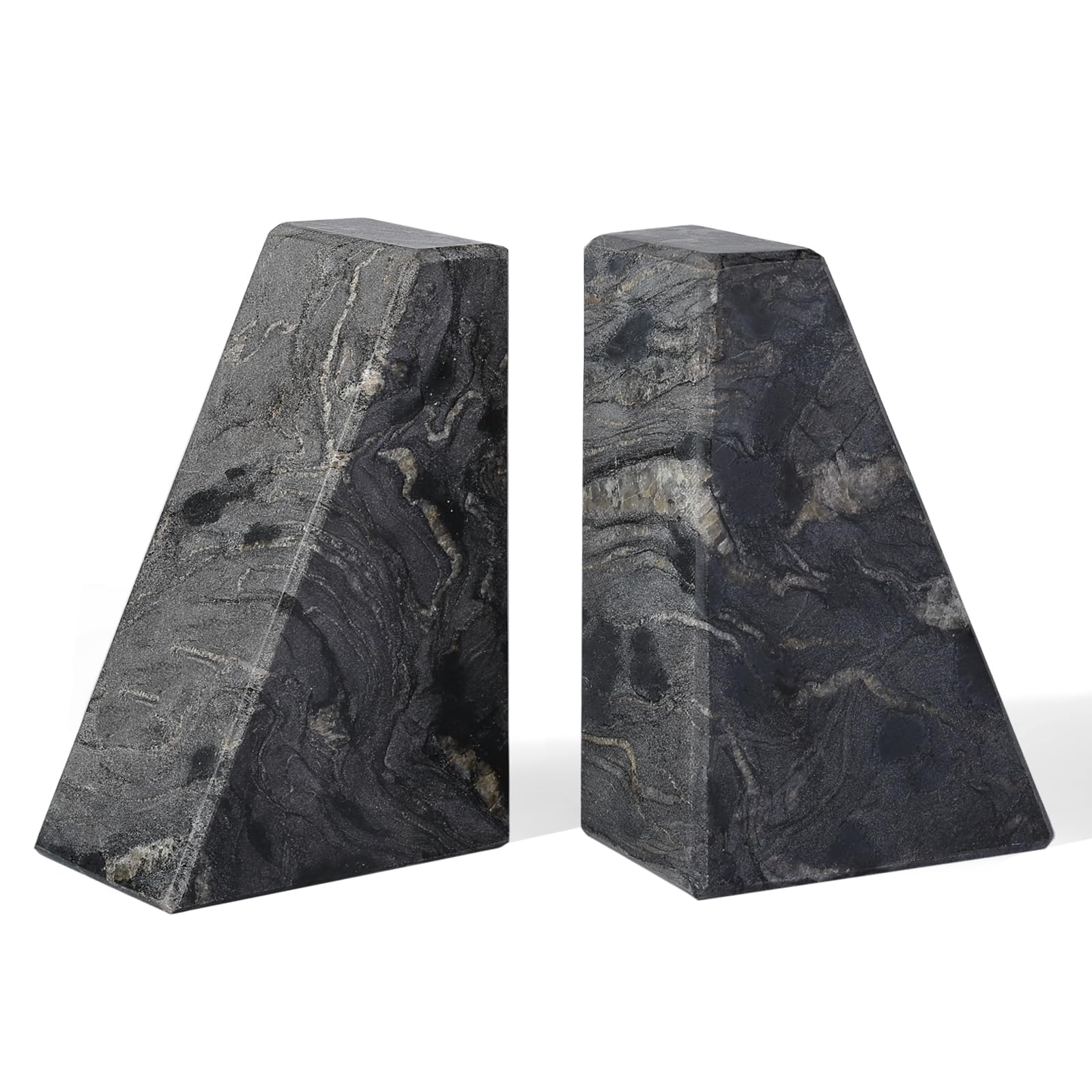 Marble Decorative Bookends for Heavy Books