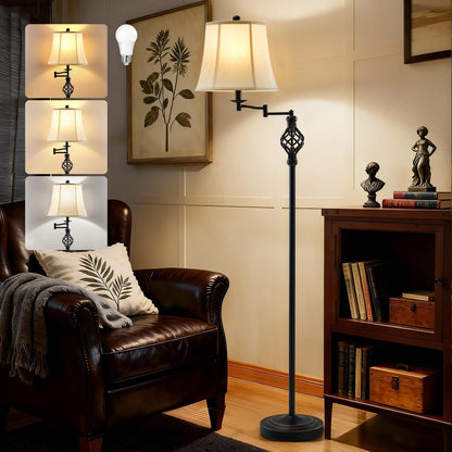 GyroVu LED Pharmacy Floor Lamp for Living Room