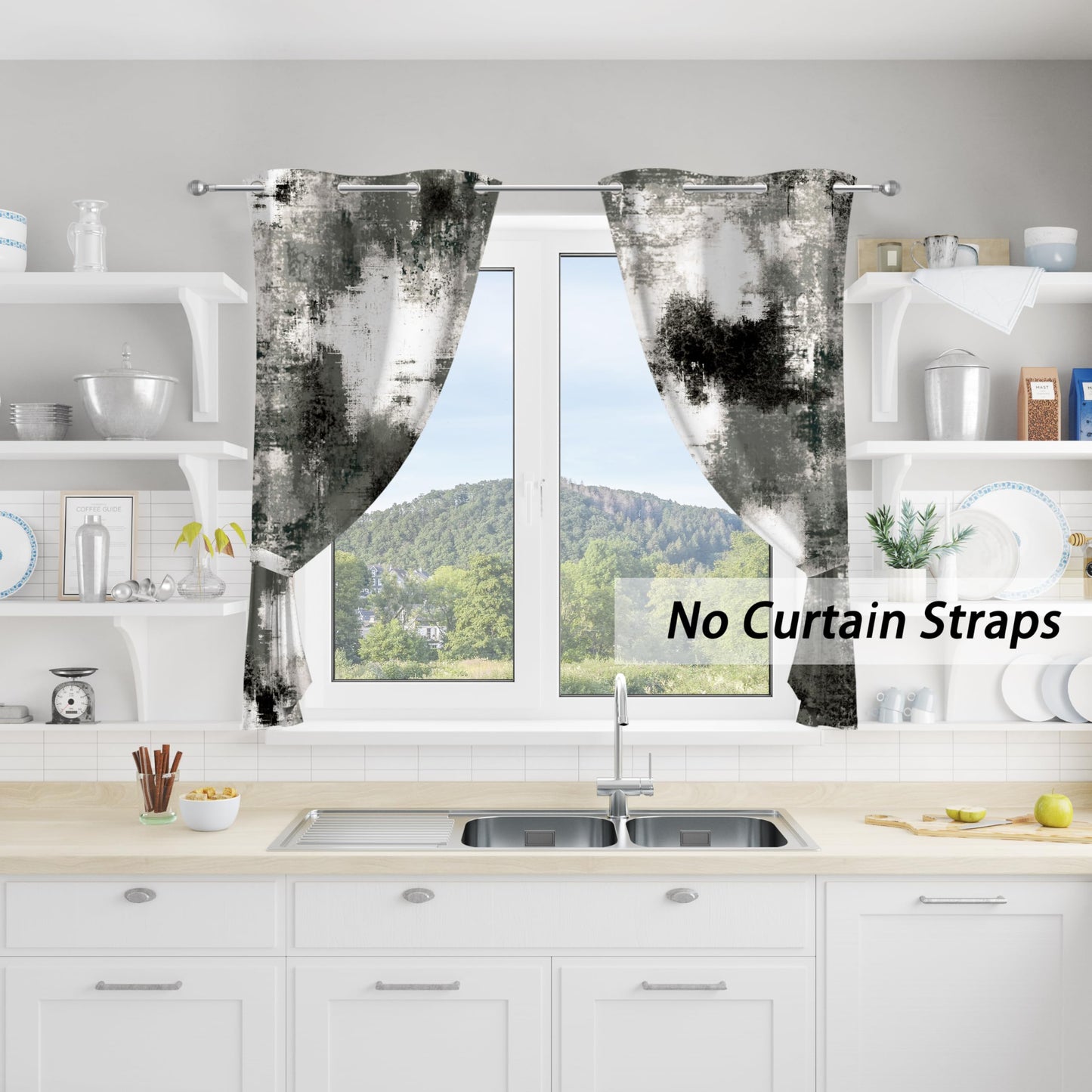 Asuexpect Abstract 50% Blackout Curtains