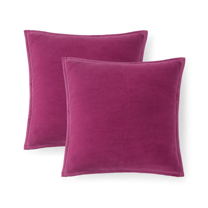 Ultra Soft Plush Decorative Pillow Set 2 Pack 20x20 Cozy Accent Cushions for Sofa Bed Living Room Decor