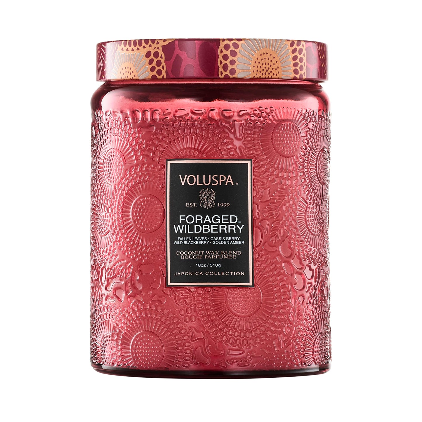 Luxury Scented Candle in Japonica Jar with Coconut Wax and Long Burn Time Vegan Home Decor