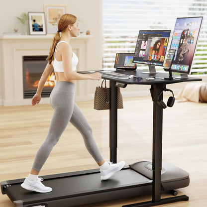 Electric Height Adjustable Standing Desk with Memory Settings Home Office Work Desk