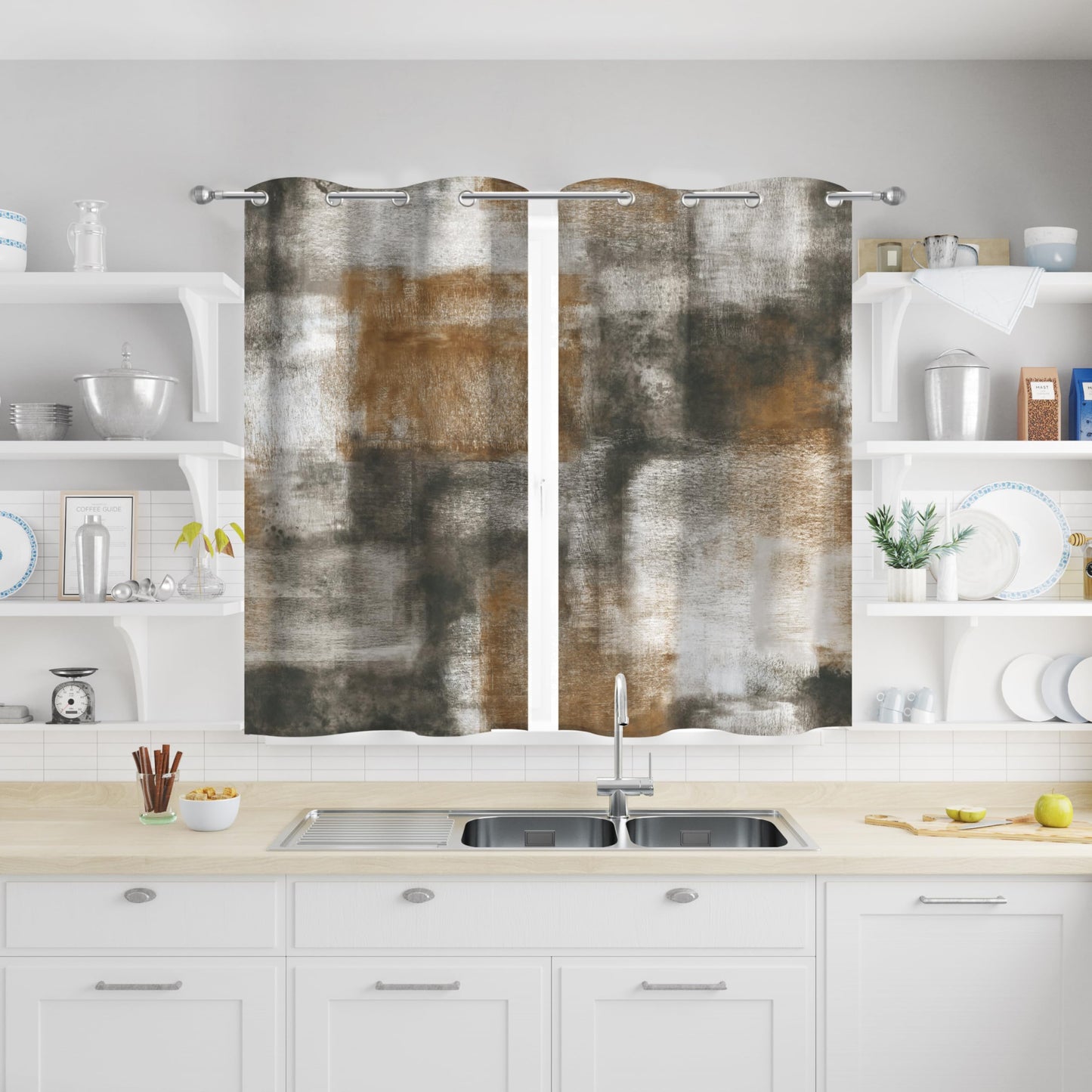 Asuexpect Abstract 50% Blackout Curtains