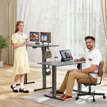 Electric Height Adjustable Standing Desk with Memory Settings Home Office Work Desk